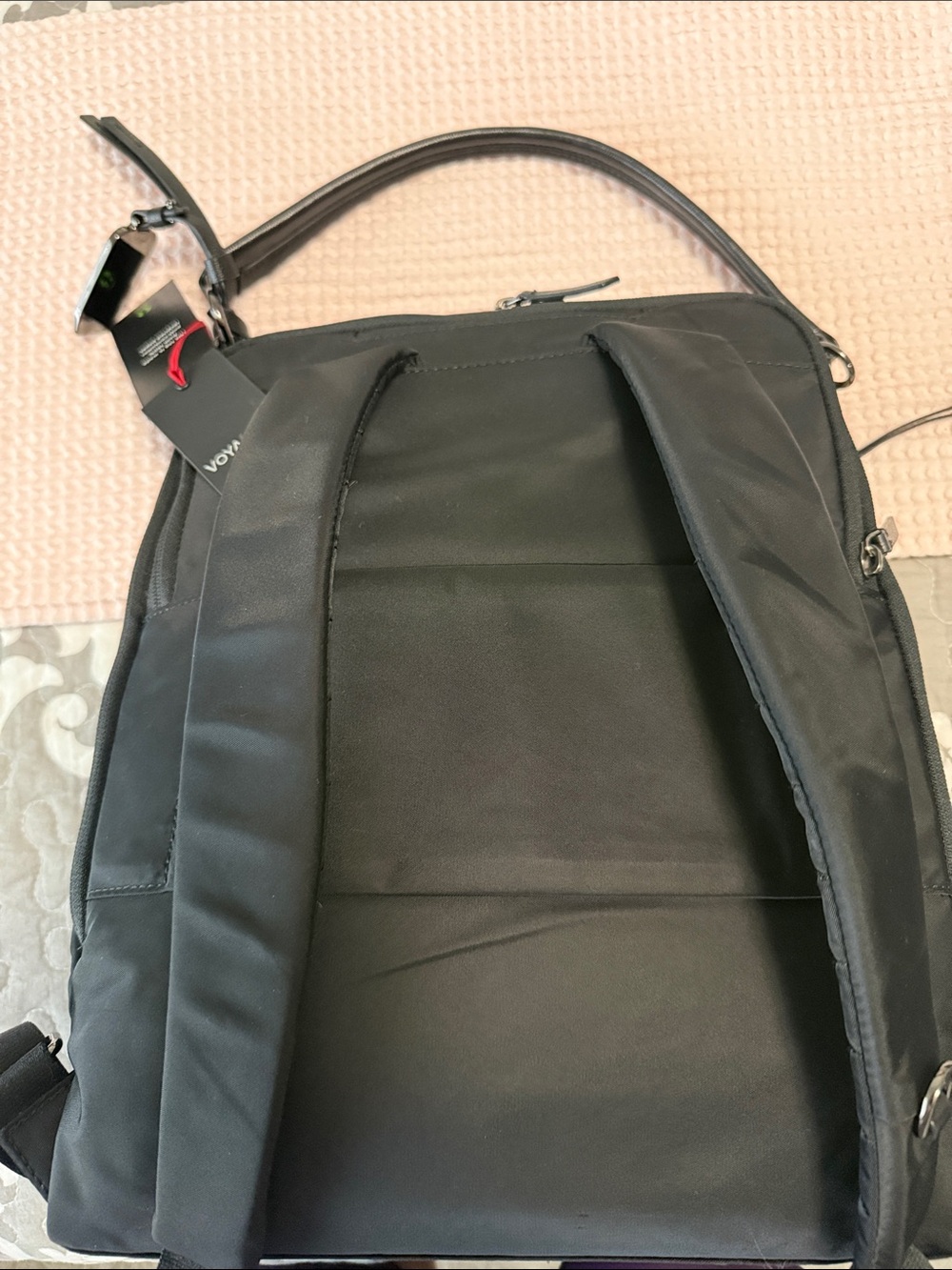 Tumi Black “Leigh” Nylon Convertible Sling Backpack - Picture 3 of 8